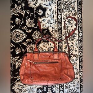 American Leather Co. Satchel In Brown soft natural leather